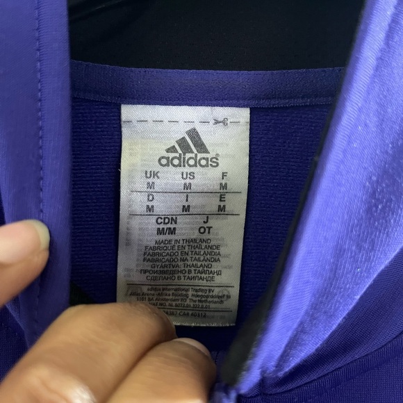 Adidas purple Jacket with Black Logo - Picture 5 of 9
